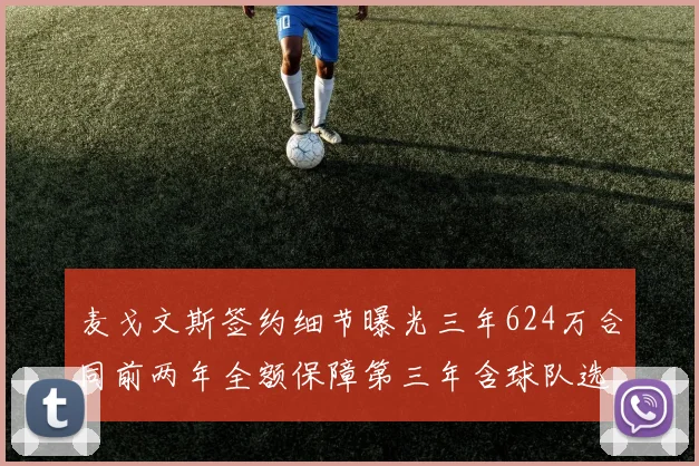 麦戈文斯签约细节曝光三年624万合同前两年全额保障第三年含球队选项
